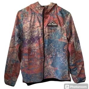 NikeShield Trail Camo Windrunner Super Lightweight Packable Jacket Small